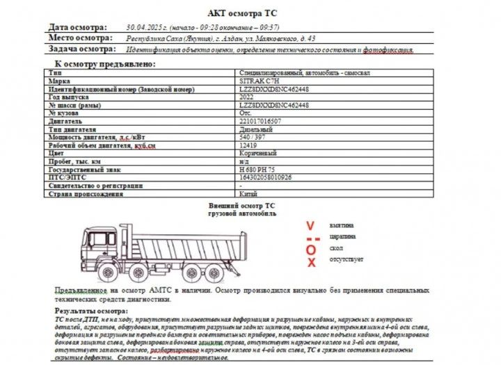 SITRAK C7H, 2022